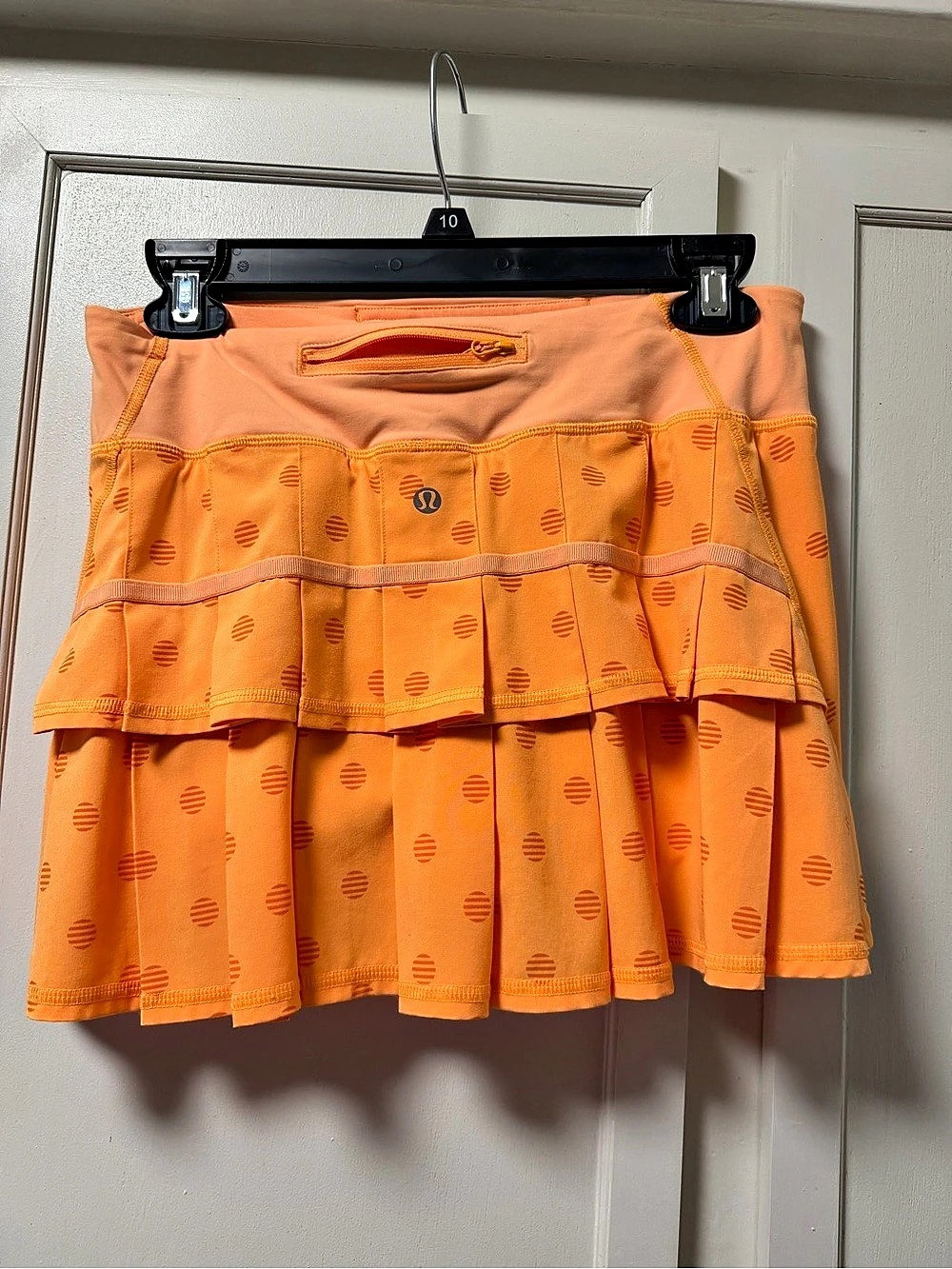 lululemon Run: Pace Setter Skirt (Regular) ) Orange Size 4 Regular